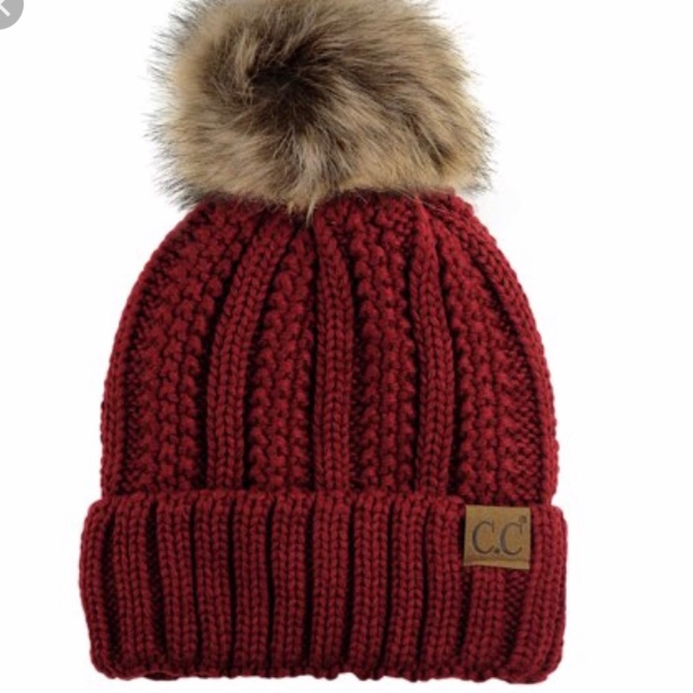 CC beanie with winter lining. Only worn once.